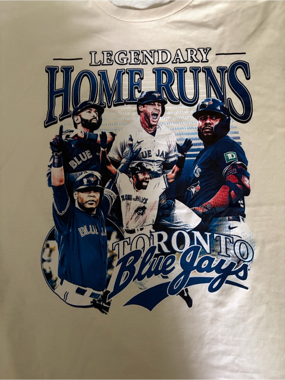 Toronto Blue Jays "Legendary Home Runs" Graphic Tee - Navy & White
